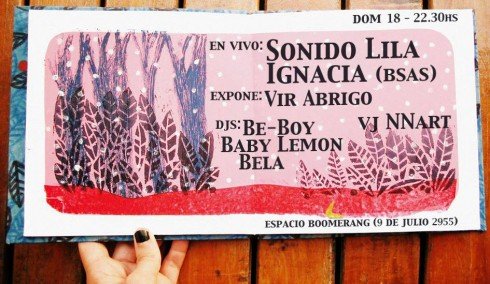Este domingo 18 de agosto nos vamos con Ignacia para Santa Fe. Nos presentamos en Espacio Boomerang junto a Sonido Lila!